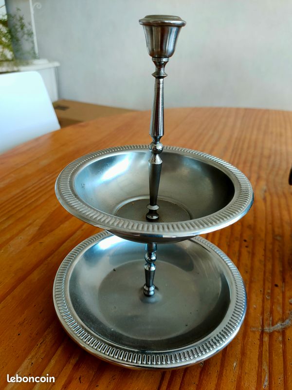 2 Plats De Service En Inox 18/10 Jean Couzon – Modèle MAZARIN – État Neuf