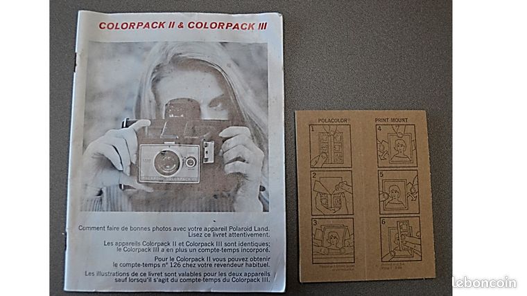 Appareil photo Polaroid Colorpack III (1970 - 1971) occasion prix a vendre