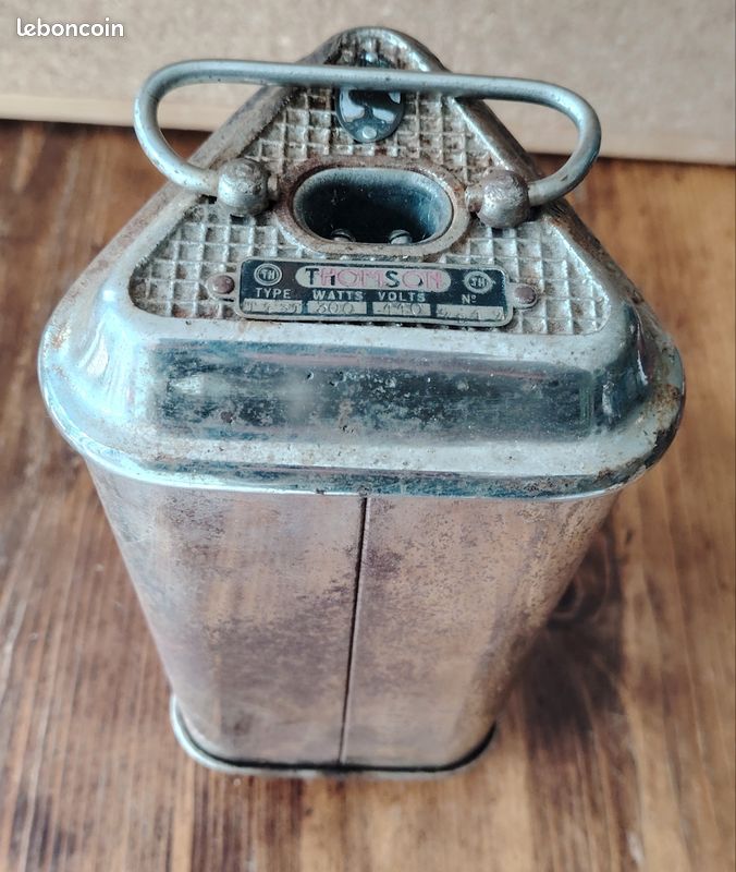 Ancien chauffage électrique d'appoint THOMSON - Vintage Art Déco / Industriel (image 1)