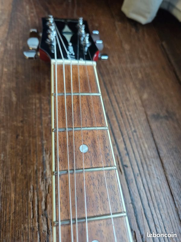 [VDS/ECH] 🎸 Guitare électrique Harley Benton Vintage Series HB-35 Cherry – Demi-caisse type ES335 (image 7)