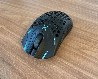 Souris de jeu sans fil rechargeable à deux modes Silent DE Mojo (noir
