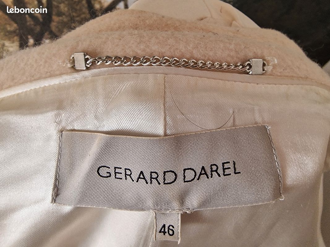 Manteau Gérard Darel laine et angora 46 (image 2)