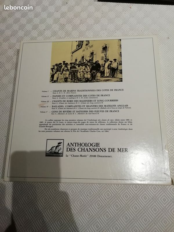 Coffret complet 5 vinyles 33T CHANT DE MARINS (image 3)
