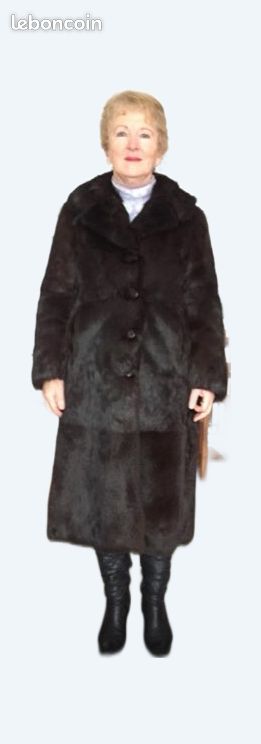 Manteau En Fourrure Vison Taille 42/44 - Occasion En Très Bon état - Coupe Classique Femme