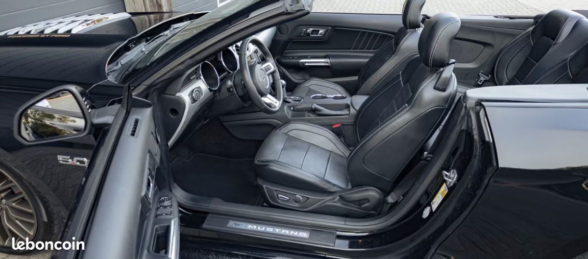 FORD Mustang GT CABRIOLET 5.0 V8 421CH BVA - BULL-X - CUIR - 30 591 KM (image 9)