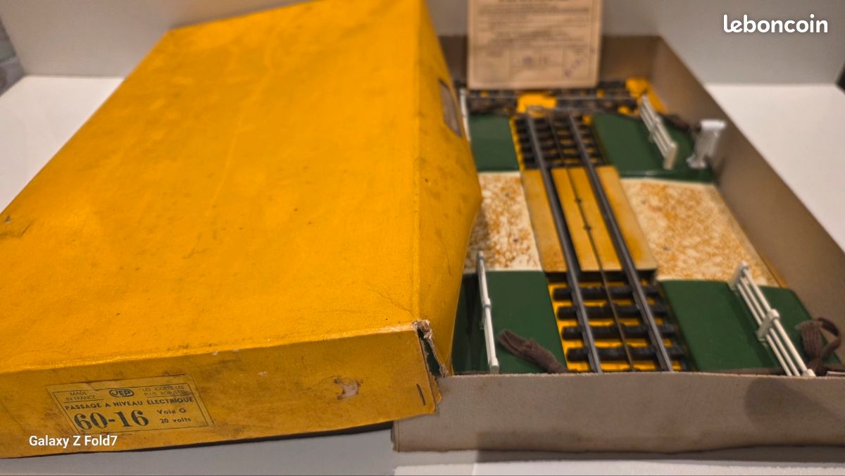 Passage à Niveau électrique JEP échelle O Réf 6363 - Tôle 1952 - À Restaurer