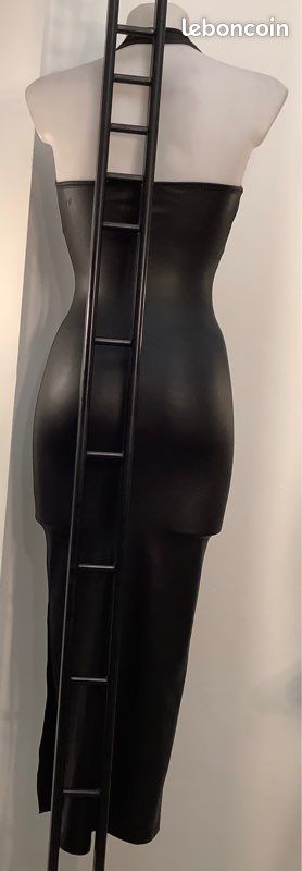 Robe đlongue noir mat soirĂ©e (image 6)