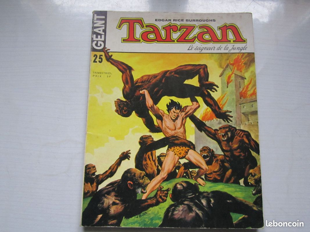 Tarzan Géant N°25 le seigneur de la jungle 1975 bon état voir photos (image 1)