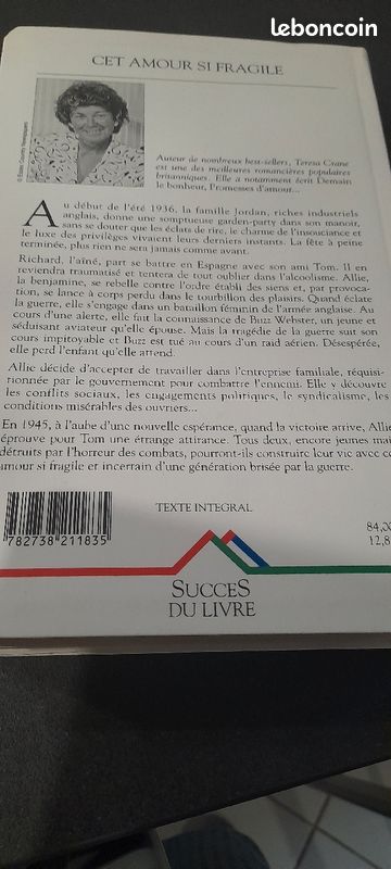 Livre cet amour fragile de Térésa Crane (image 2)