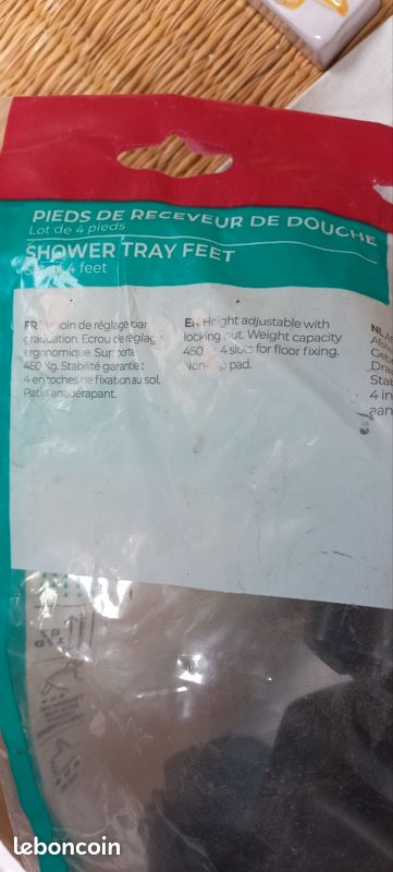 Pieds de receveur de douche (image 2)