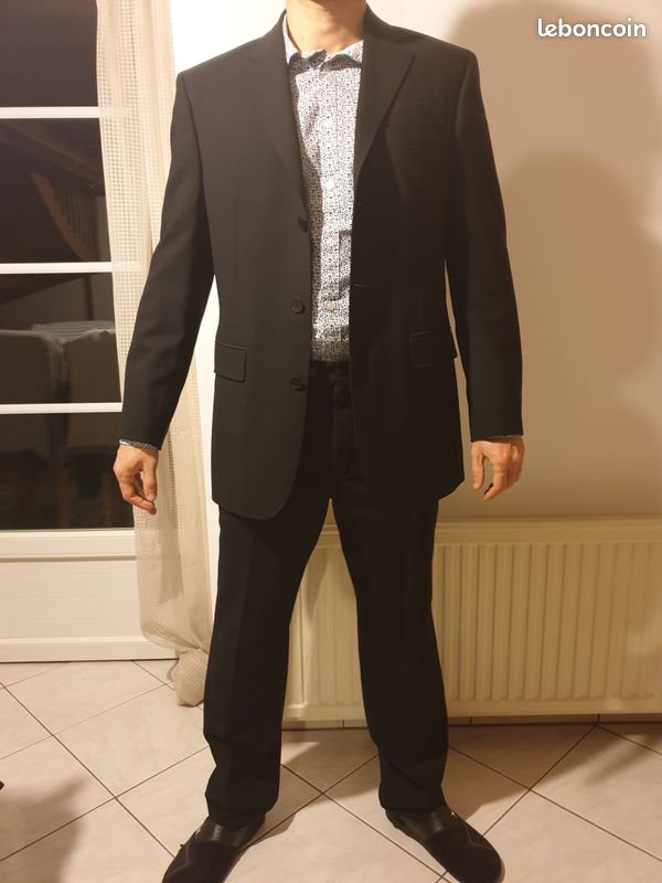 Ensemble costume Springfield noir Veste Taille 50 (image 1)