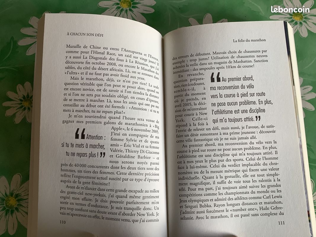 Livre cyclisme « À chacun son défi » Livres