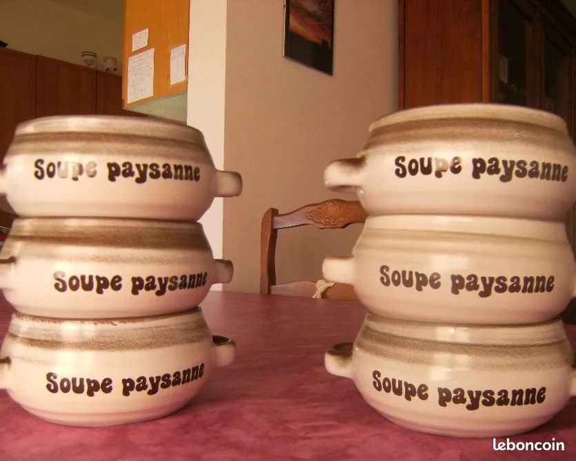 6 bols à potage en grès (image 2)