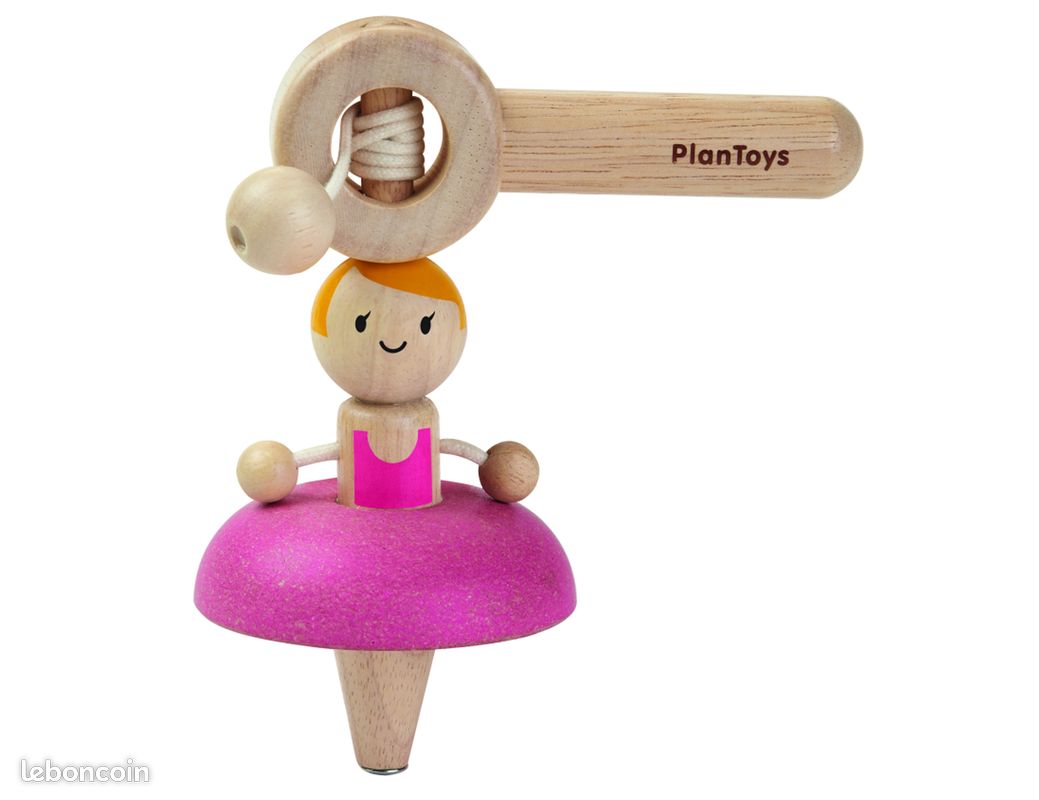 PlanToys - Toupie Princesse Rose - Comme NEUF (image 2)