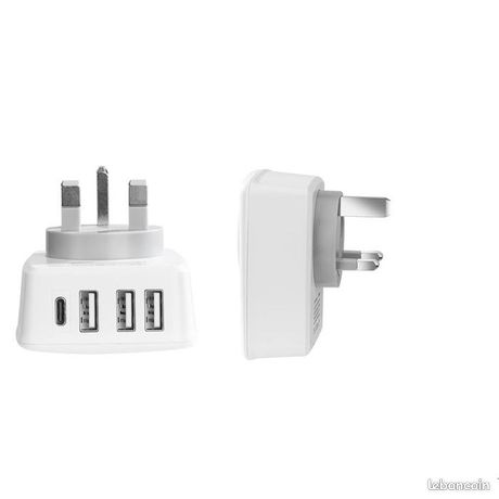 Adaptateur de voyage avec USB GAO | Brico Cash