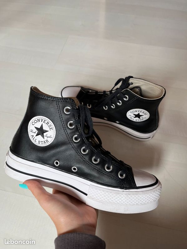 Converse Femme Basket Haute Converse Converse Noir Montante Femme