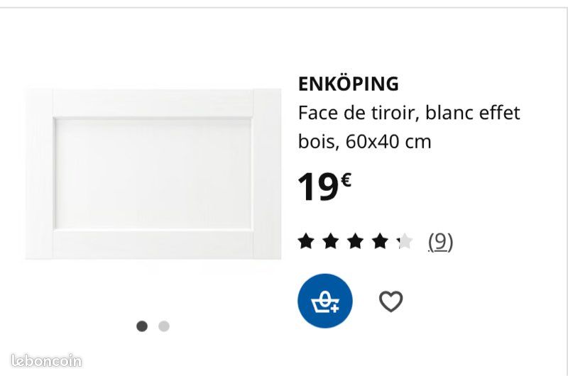 Vend tiroir + façade IKEA neuve emballé (image 1)