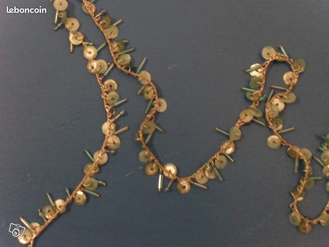Collier sautoir bleu Neuf (image 2)