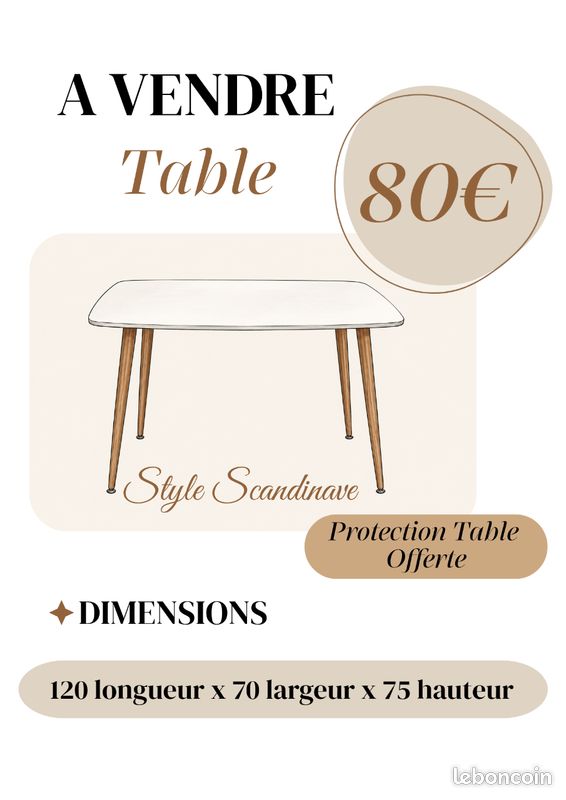 Table a manger scandinave (image 4)