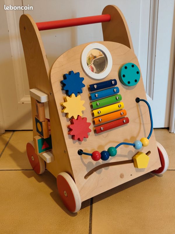 Chariot de marche pousseur avec freins Troti Oxybul Jeux Jouets