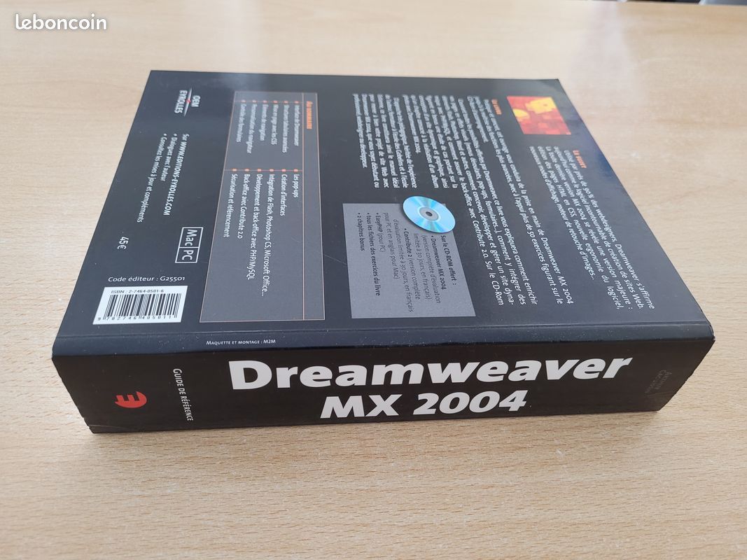 Livre Dreamweaver MX Arthur Caouissin à 14,50 Euros Comme neuf (image 10)