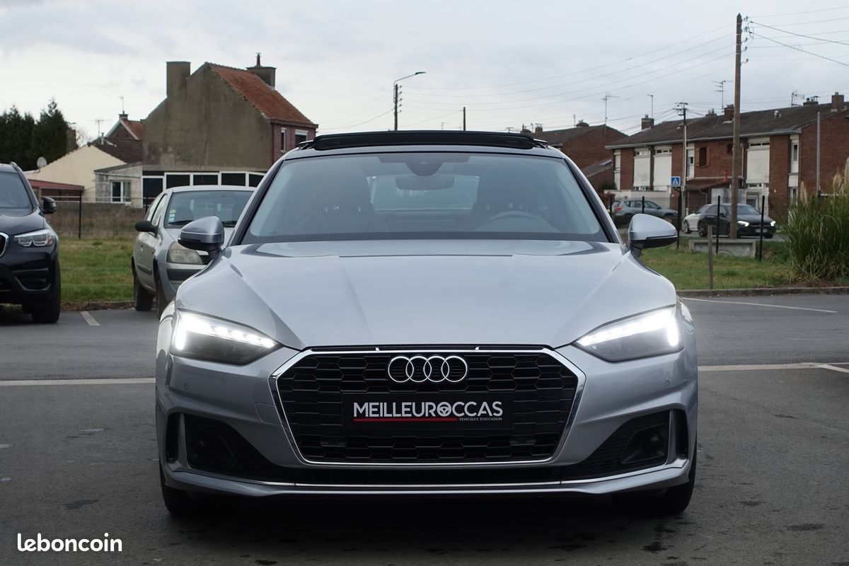 A5 Sportback 35 Tdi Mhev S-Tronic 163ch Virtual cockpit/Toit ouvrant/Cuir sport chauffant/Caméra/Gps Europe/Carplay/1°main/Garantie 12 mois (image 2)