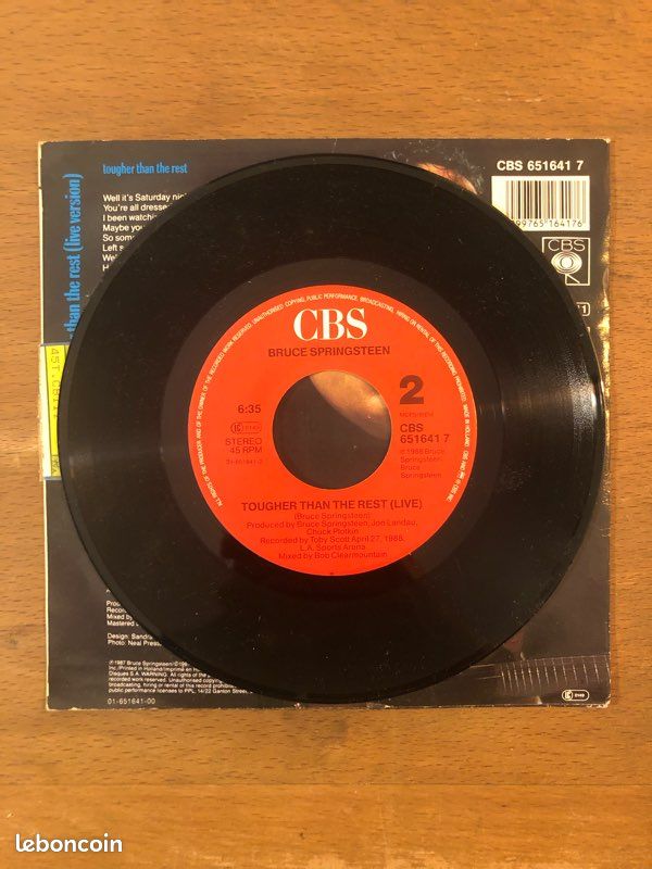 Vinyle 45T Bruce Springsteen (image 3)