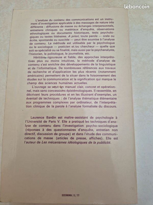 L'analyse de contenu de laurence Bardin (image 2)