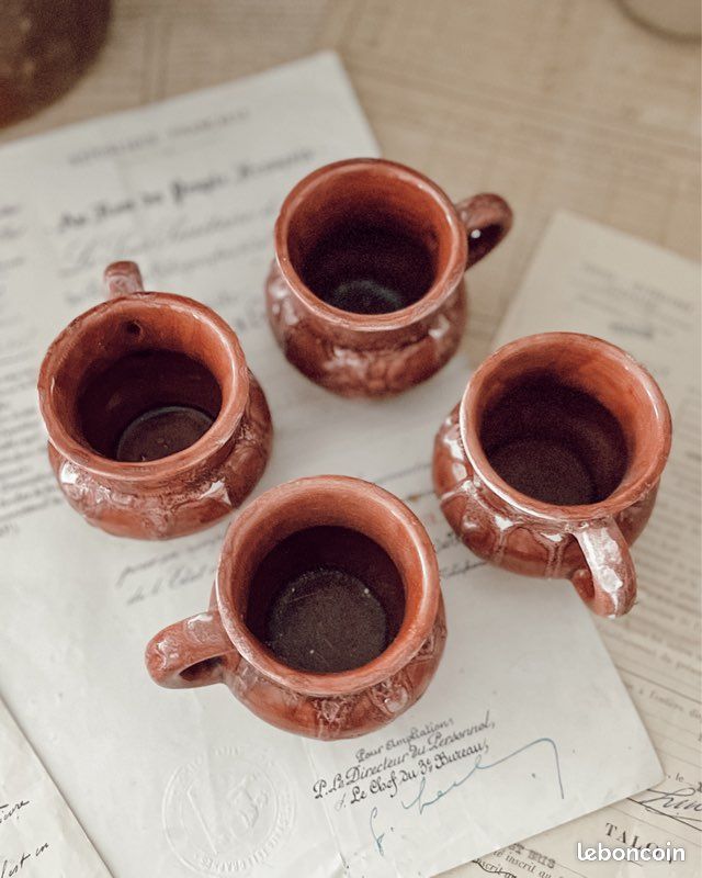 Service à café Poterie Maine Sars Poteries - maison de campagne, shabby chic, vintage cottage (image 19)