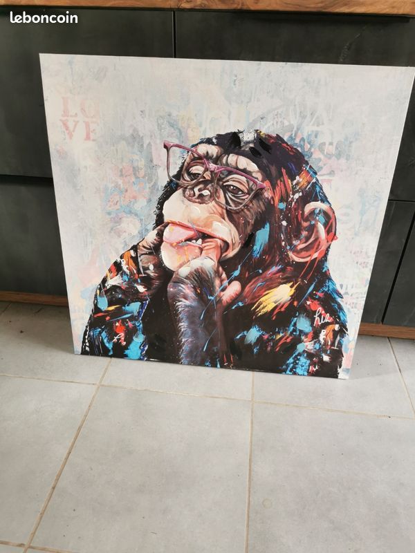 Tableau Graffiti singe (image 1)
