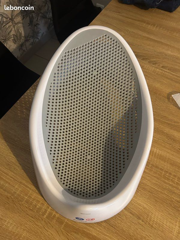 Siège de bain Angelcare gris et blanc pour bébé - Très bon état (image 3)