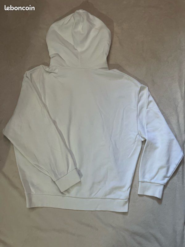 Sweat à capuche Lacoste blanc (image 2)