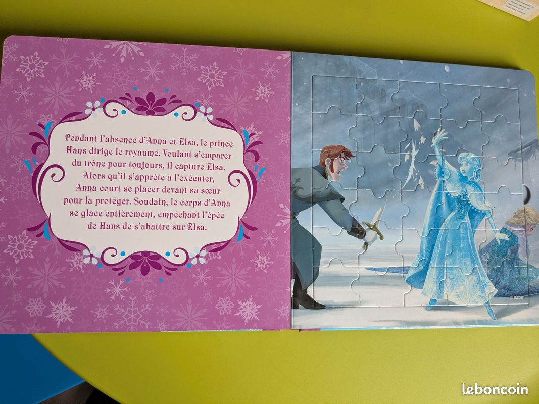 Livre puzzle Reine des Neiges (image 1)