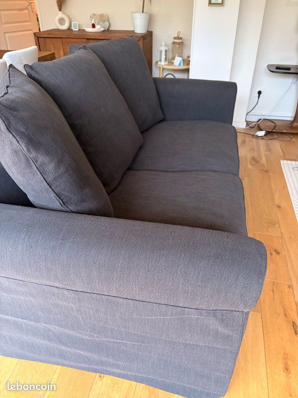 Housse Pour Canapé D'Angle IKEA GRÖNLID - 2x2 + Accoudoir - Vert Clair - Tissu Velouté - Neuf