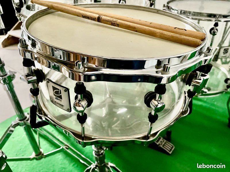 Caisse Claire batterie vintage Sonor designer X-RAY acrylique made in Germany (image 1)