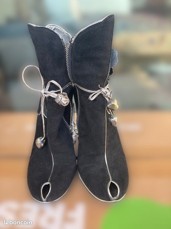 Bottines Charles Jourdan 36 noires (image 1)