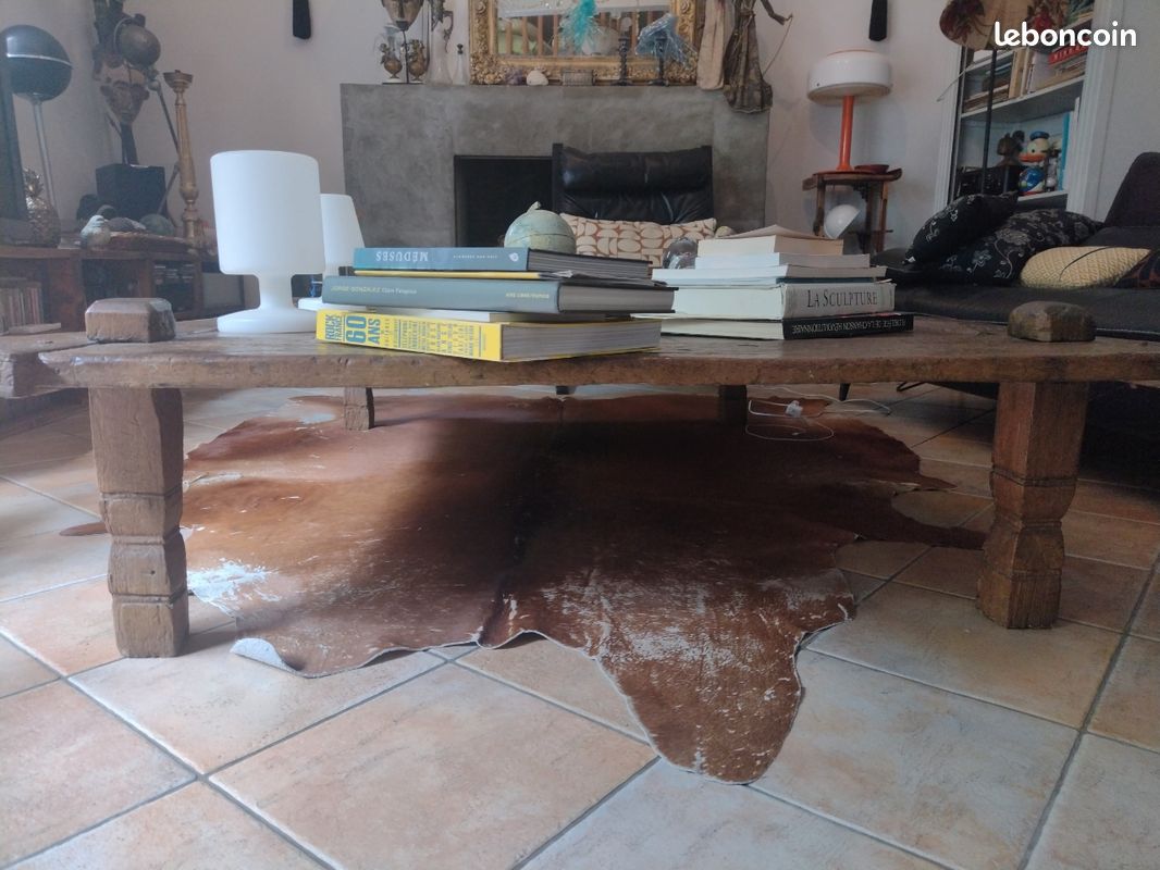 Grande table basse ancienne Indonésienne (image 12)