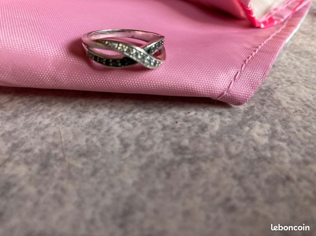 Bague En Argent Massif 925 Taille 52 - Anneau Simple, Poinçonné, Occasion