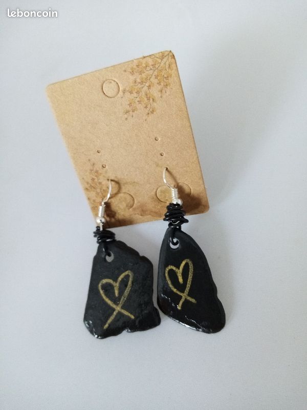 🌺Boucles d'oreilles fantaisie création artisanale (image 1)