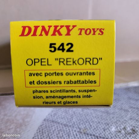 Boîte Vide Dinky Toys 554 – Opel Rekord, Emballage D'origine Vintage