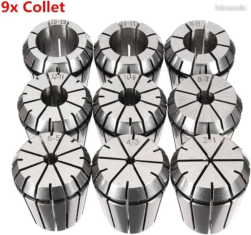 Pinces à Ressort ER32 Utoolmart - Lot De 4 Mm - Haute Précision Pour Tours Et Fraiseuses CNC