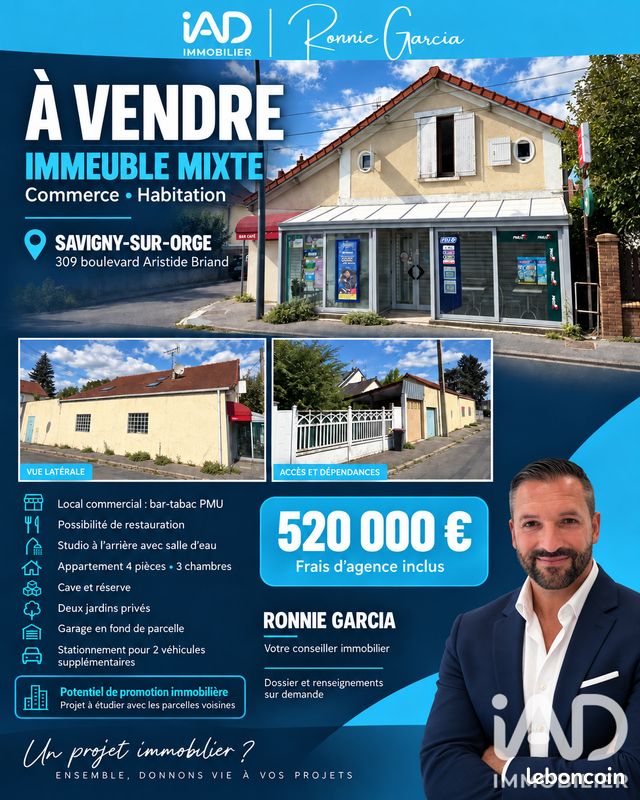Immeuble 230 m² · à Savigny-sur-Orge · 230 m² · 520 000 €