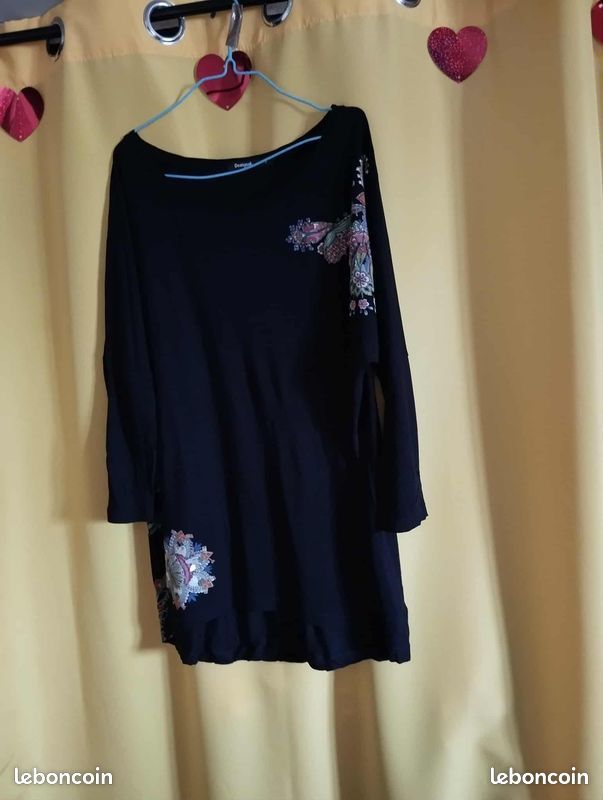 T SHIRTS Tunique Hauts papillons Taille 38/46 Blanc - Prêt-à