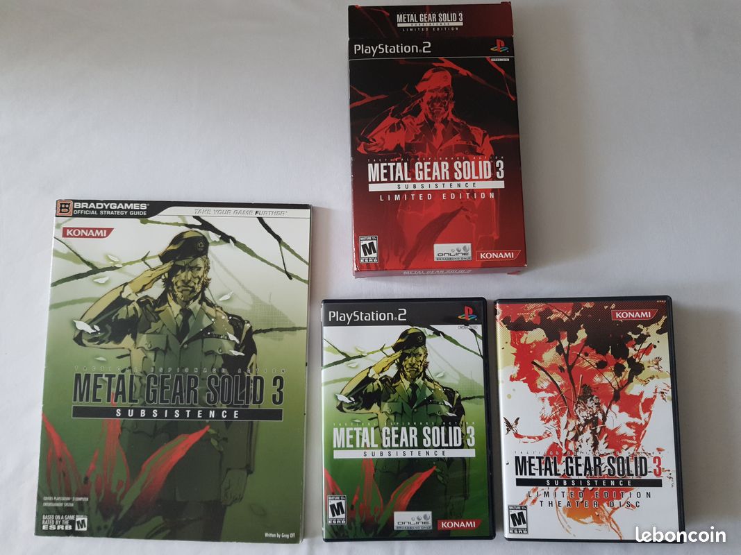 Metal gear solid 3 subsistence edition limitee ps2 + Guide Officiel Konami (image 2)