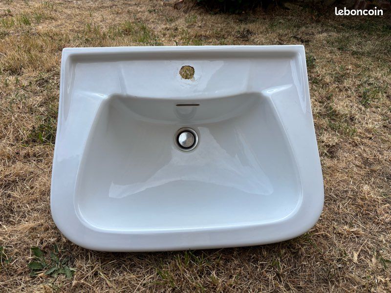 Lavabo sur colonne vintage (image 1)
