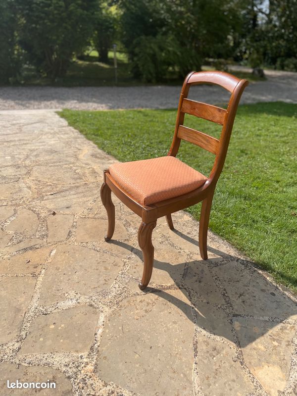 Table ovale ancienne en merisier extensible (image 5)