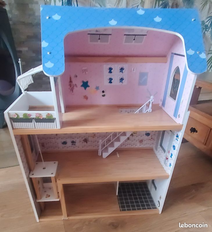 Grande maison de poupée en bois (image 1)