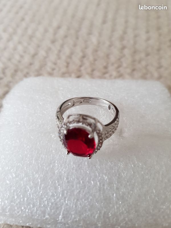 Bague en argent rhodie 925 (image 3)