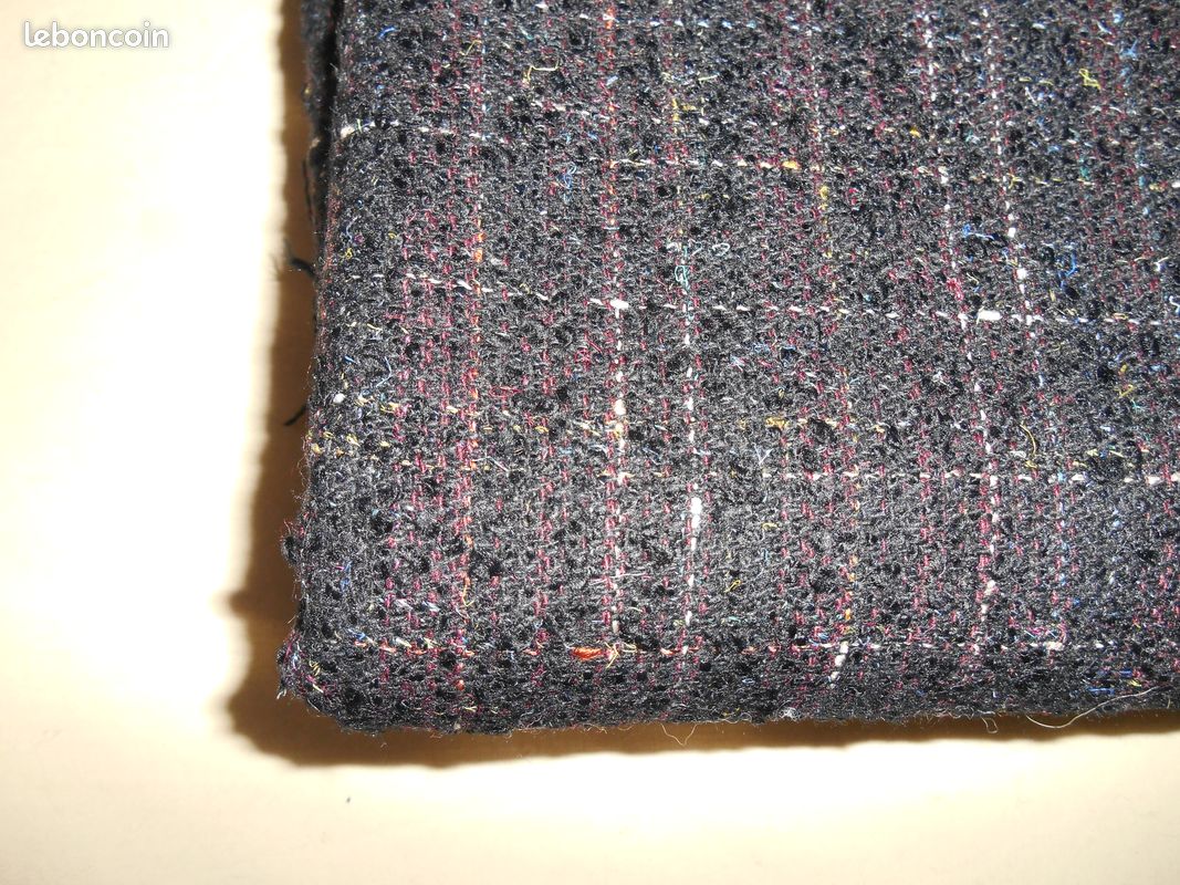 Coupon De Laine "Chatillon Mouly Roussel" - Gris, Neuf, Pour Couture Ou Tricot