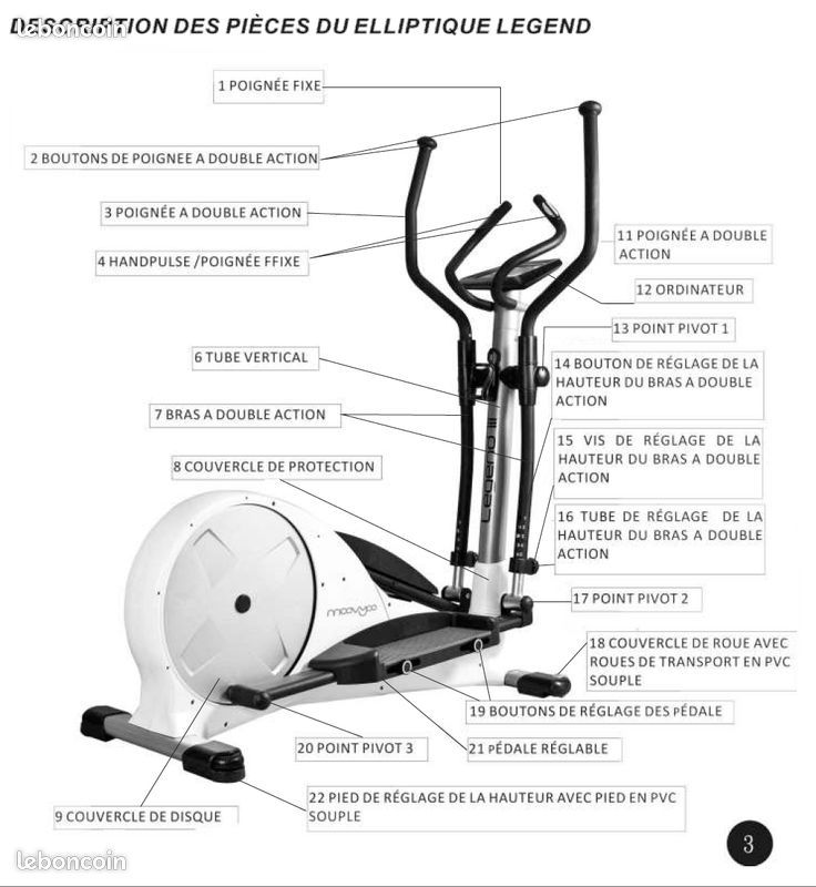 Velo Biking VÃ©lo Elliptique Red Dragon Pliable Moovyoo Velo